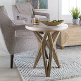 Marnie Side Table, Warm Oatmeal