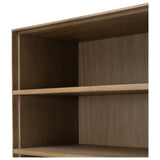Leo Bookcase, Rustic Grey Veneer by Four Hands — DET_1