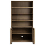 Leo Bookcase, Rustic Grey Veneer by Four Hands — OPN_1