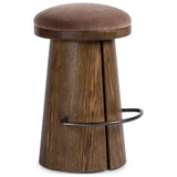 Bea Swivel Counter Stool, Monte Mushroom by Four Hands — PRM_1