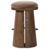 Bea Swivel Counter Stool, Monte Mushroom by Four Hands — BCK_1