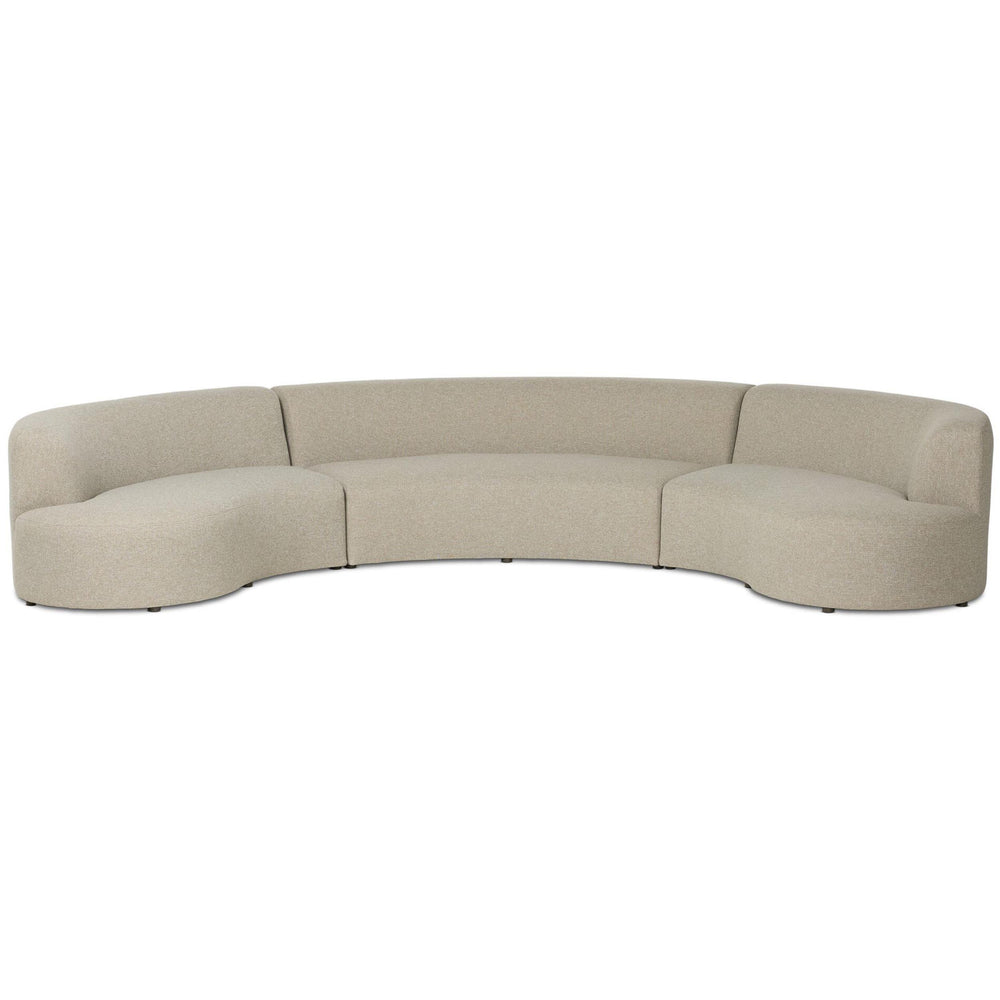 Opal Outdoor 3 Piece Sectional, Hayes Smoke by Four Hands