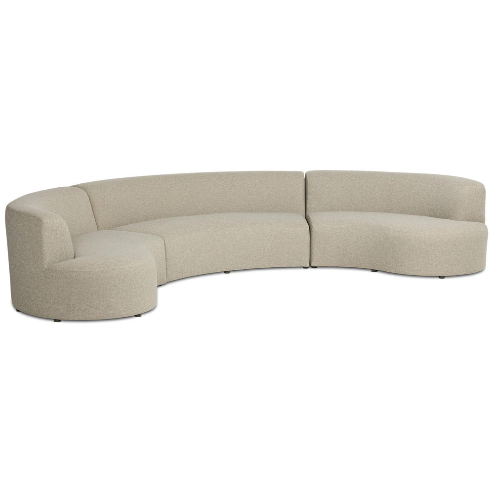Opal Outdoor 3 Piece Sectional, Hayes Smoke by Four Hands