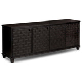 Fasano Media Console, Smoked Black Oak Veneer by Amber Lewis x Four Hands — PRM_1