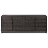 Fasano Media Console, Smoked Black Oak Veneer by Amber Lewis x Four Hands — FRT_1