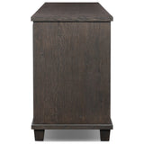 Fasano Media Console, Smoked Black Oak Veneer by Amber Lewis x Four Hands — SID_1