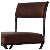 Wrenor Leather Counter Stool, Dulane Mahogany by Amber Lewis x Four Hands — DET_1