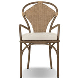 Goldie Outdoor Dining Chair, Vergo Cream by Amber Lewis x Four Hands — FRT_1