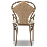 Goldie Outdoor Dining Chair, Vergo Cream by Amber Lewis x Four Hands — BCK_1