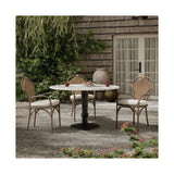 Evangeline Outdoor Dining Table, Striated Marble by Amber Lewis x Four Hands — ESS_1