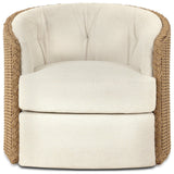 Alize Outdoor Swivel Chair, Barrie Natural by Amber Lewis x Four Hands — FRT_1