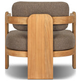 Clarabella Outdoor Chair, Ellor Brown by Four Hands — BCK_1