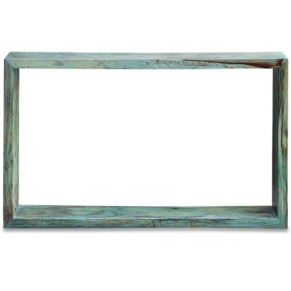 Teo Console Table, Blue-Green