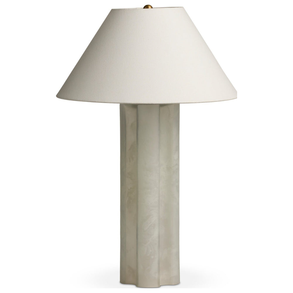 Aline Table Lamp, Marbled White Glass by Four Hands — PRM_1