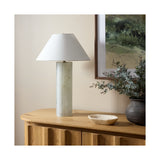 Aline Table Lamp, Marbled White Glass by Four Hands — ESS_1