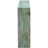 Teo Console Table, Blue-Green