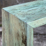 Teo Console Table, Blue-Green