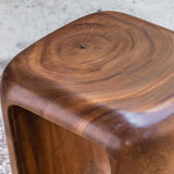 Loophole Accent Stool, Natural Wash-Furniture - Accent Tables-High Fashion Home