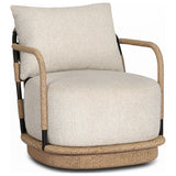 Osiris Outdoor Swivel Chair, Jasper Natural by Four Hands — PRM_1