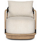 Osiris Outdoor Swivel Chair, Jasper Natural by Four Hands — FRT_1