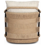 Osiris Outdoor Swivel Chair, Jasper Natural by Four Hands — BCK_1