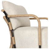 Osiris Outdoor Swivel Chair, Jasper Natural by Four Hands — DET_1