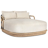 Osiris Outdoor Chaise, Jasper Natural by Four Hands — PRM_1