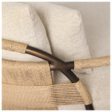 Osiris Outdoor Chaise, Jasper Natural by Four Hands — DET_1