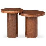 Fern Outdoor Nesting End Tables, Cafe Concrete by Four Hands — SID_1