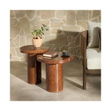Fern Outdoor Nesting End Tables, Cafe Concrete by Four Hands — ESS_1
