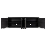 Clemens Media Console, Dark Espresso Reclaimed French Oak by Four Hands — OPN_1