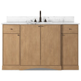 Loretta Single Wide Vanity, Satin Drifted Oak Thin Veneer by Four Hands — FRT_1