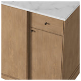Loretta Single Wide Vanity, Satin Drifted Oak Thin Veneer by Four Hands — DET_1
