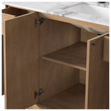 Loretta Single Wide Vanity, Satin Drifted Oak Thin Veneer by Four Hands — DET_1