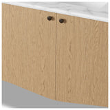 Chiara Single Wide Vanity, Satin Light Wash Oak Veneer by Four Hands — DET_1