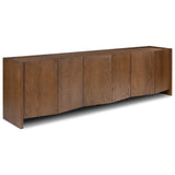 Naven Media Console, Brown Oak Veneer by Four Hands — PRM_1