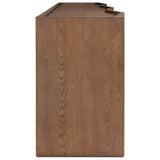 Naven Media Console, Brown Oak Veneer by Four Hands — SID_1
