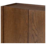 Naven Media Console, Brown Oak Veneer by Four Hands — DET_1