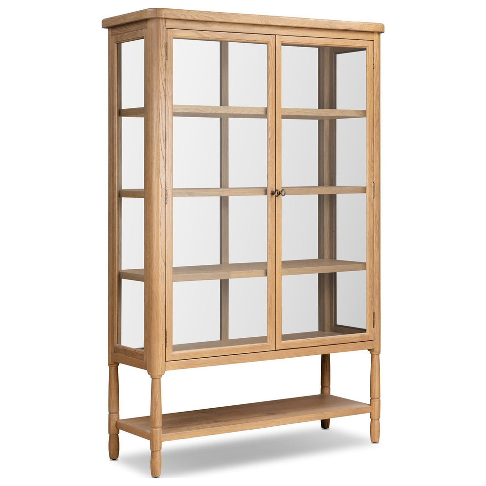 Francesca Vitrine Cabinet, Distressed Oak by Four Hands — PRM_1
