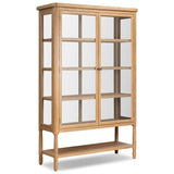 Francesca Vitrine Cabinet, Distressed Oak by Four Hands — PRM_1