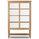 Francesca Vitrine Cabinet, Distressed Oak by Four Hands — FRT_1