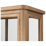 Francesca Vitrine Cabinet, Distressed Oak by Four Hands — DET_1
