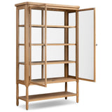 Francesca Vitrine Cabinet, Distressed Oak by Four Hands — OPN_1
