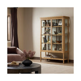 Francesca Vitrine Cabinet, Distressed Oak by Four Hands — ESS_1