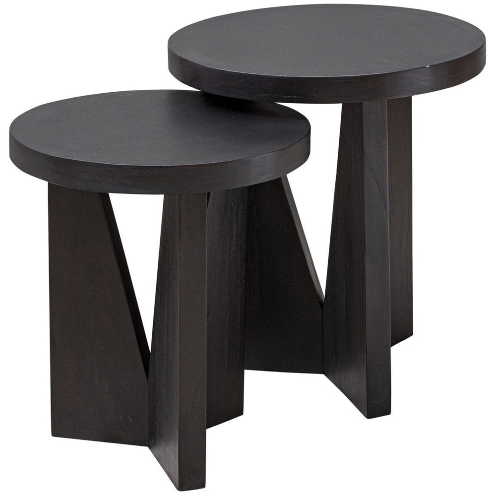 Nadette Nesting Tables, Set of 2, Espresso-Furniture - Accent Tables-High Fashion Home