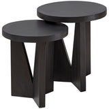 Nadette Nesting Tables, Set of 2, Espresso-Furniture - Accent Tables-High Fashion Home