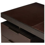 Belfast Desk, Smoked Black Oak Veneer by Four Hands — DET_1