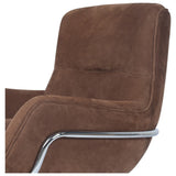 Brahms Leather Desk Chair, Nubuck Tobacco by Four Hands — DET_1