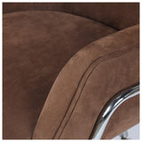Brahms Leather Desk Chair, Nubuck Tobacco by Four Hands — DET_1