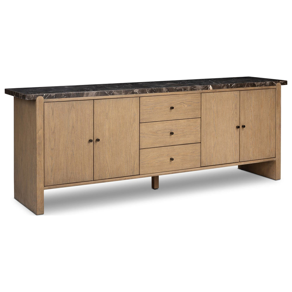 Garrison Media Console, Drifted Oak Thin Veneer by Four Hands — PRM_1